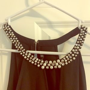 Black Evening Romper